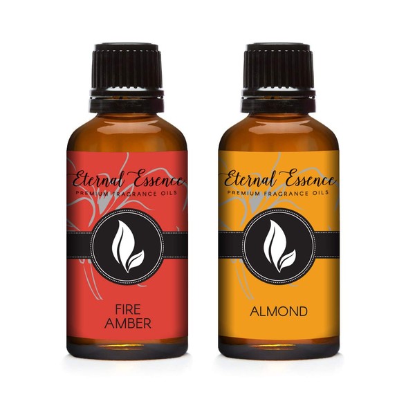 30ML - Pair (2) - Fire Amber & Almond - Premium Fragrance Oil Pair - 30ML