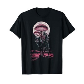 Native American Mushroom Wolf | Weirdcore Surreal Desert T-Shirt