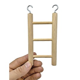 Bonka Bird Toys 3295 Pack 2 Natural Wood 5.75-Inch Ladder Cage Bird Toy