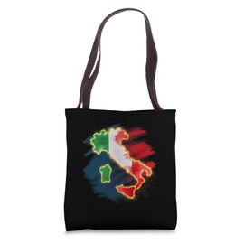 Italy motif with flag Tote Bag