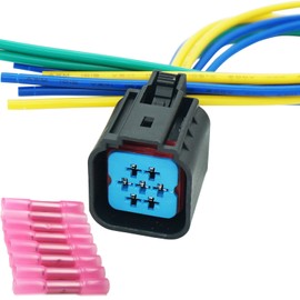 Micarun 7 Wires Headlights Headlamp Connector Wiring Harness Pigtail Plug for Ford Edge 2011-2014 Focus 2003-2007 Flex 2009-2019 Replaced OE# BT4Z-13008-J