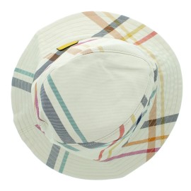 Coach Fedora Hat 83809, Women's Soft Multicolor Tattersall Plaid Cap, MSRP $98 - M/L