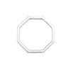 Elli Women's Pinky Octagon Shape Geo Look Ring in 925