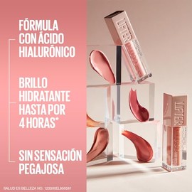 Maybelline Kit 3 Brillos Labiales Lifter Gloss, 5.4ml cu, de Larga Duración, con Ácido Hialurónico, Brillo hidratante hasta por 4 horas, con...       