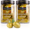 Tuscanini Premium Italian Cerignola Whole Green Jumbo Olives, 10.9oz (2