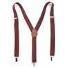 Boolavard Mens's/Women's Long Y-Style Braces with 3 Clips, Elastic, Slim,