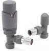 Team Controls Anthracite Grey Angled TRV Thermostatic Radiator Valve &