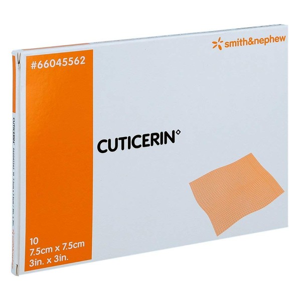 CUTICERIN 7.5 x 7.5 cm Gauze with Ointment Coating Pack of 10