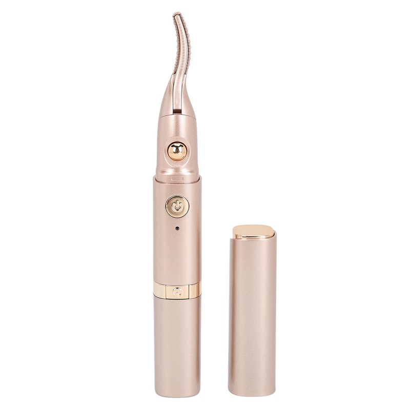 2 in 1 Heated Eyelash Curler Eyebrow Hair Remover Double