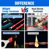 Nilight 540PCS Mixed Quick Disconnect Electrical Insulated Butt Bullet Spade