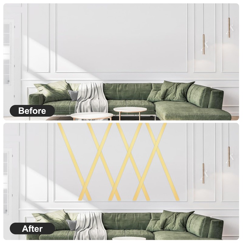 uxcell Stainless Steel Wall Trim Molding, 16.4 ft x 1.57