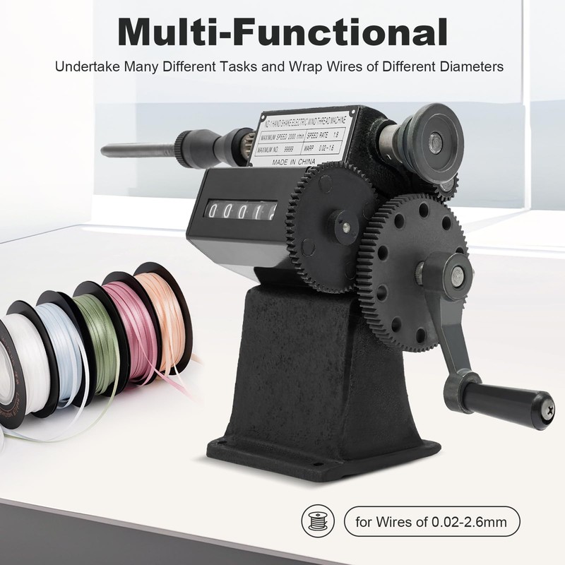 Dual Purpose Manual Coil Winder, Metal Coil Winding Machine for