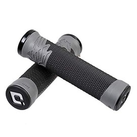 Odi AG-2 Aaron Gwin Grips - Black/Grey/Single Locking Lock On Clamp Handle Bar Part Mountain Biking Bike MTB Riding Ride Trail Enduro Downhill Hand Comfort Handlebar Rubber DH AG2 Accessories