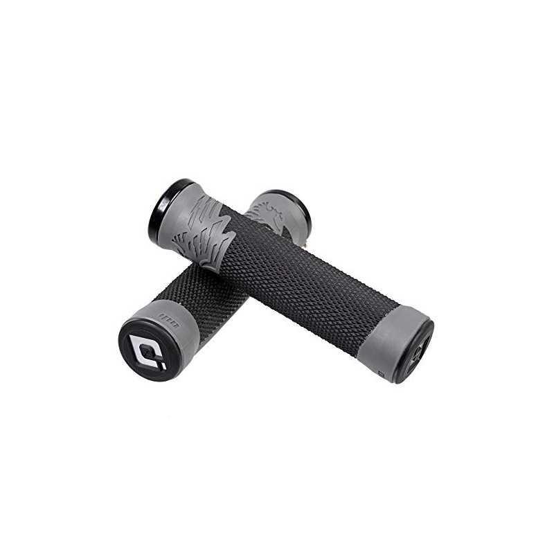 Odi AG-2 Aaron Gwin Grips - Black/Grey/Single Locking Lock On