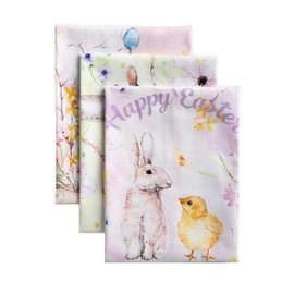 Maison d' Hermine Geschirrtuch, 100% Baumwolle Set von 3, Oster-Küchentuch, sehr saugfähig, vielseitig einsetzbar, für Zuhause, Hochzeit, Restaurant, Easter Zest – Frühling/Sommer(50 cm x 70 cm)