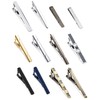 Jstyle 12 Pcs Tie Clips Set for Men Tie Bar