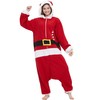 DarkCom Adult Cosplay Santa Claus Onesie Christmas Pajamas Homewear One