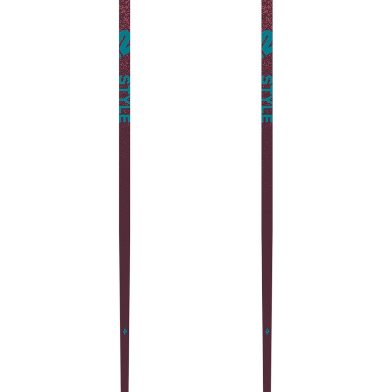 K2 Style Composite Ski Poles (Burgundy, 44in)