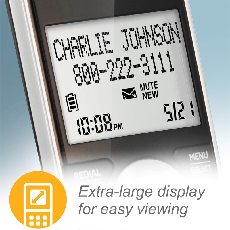 AT&T CL84307 Dect 6.0 Expandable Corded/Cordless Phone with Smart Call