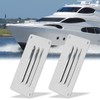 X AUTOHAUX 2pcs Boat 304 Stainless Steel Stamped Louvered Ventilation
