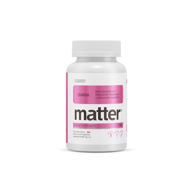 Matter Diaria Fem Vitaminas Mujer Inositol Quatrefolic Ferrochel Minerales Quelados