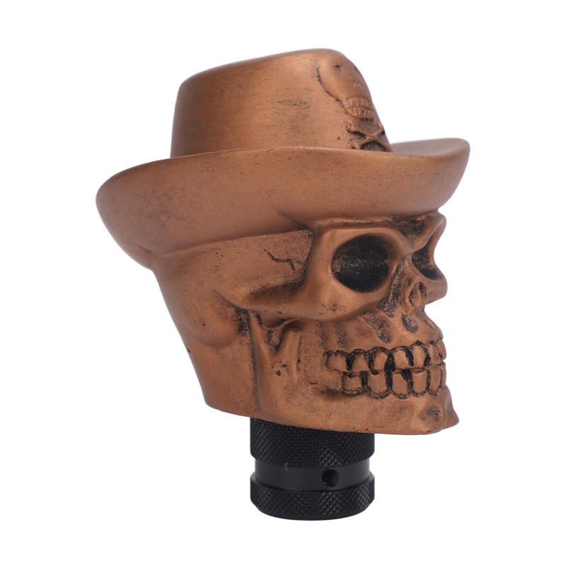 Skull Head Gear Shift Knob with 3 Adapters Cool Looking