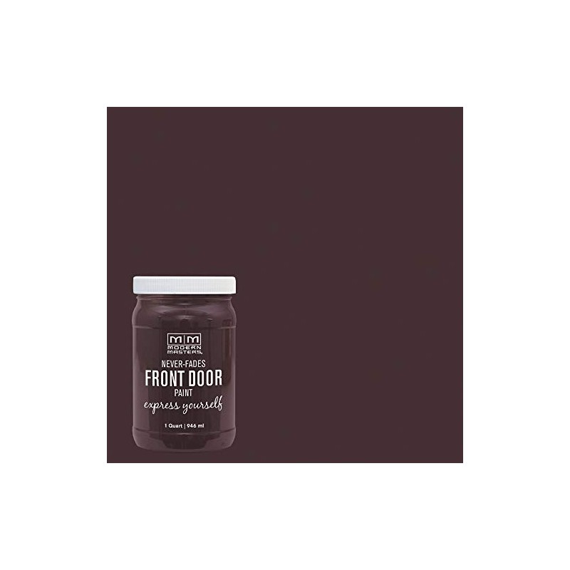 Modern Masters 275267 Front Door Paint, Quart, Satin Sincere