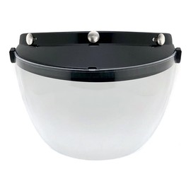 SPEED ADDICT DIN MARKET RT-1N FLIP UP SHIELD BLACK x CLEAR