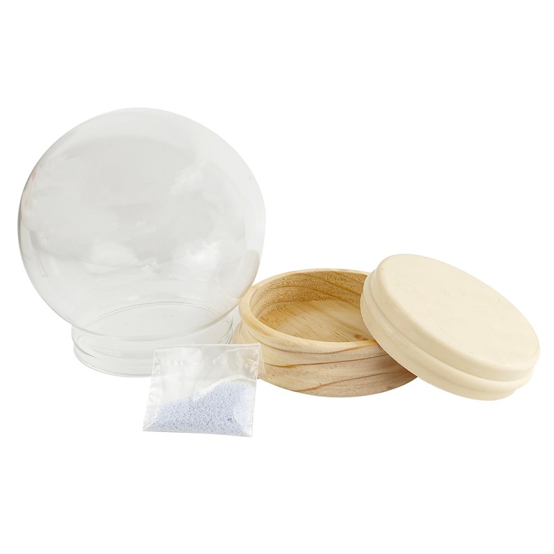 National Artcraft 6" Water Globe Kit with Unfinished Birch Wood