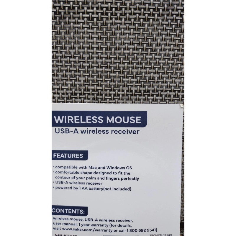 Vivitar Bullseye Playground 2025 Mouse Face Wireless Computer Mouse NEW