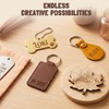Laser Engraving Materials Kit, 185Pcs Laser Engraving Blank Supplies for