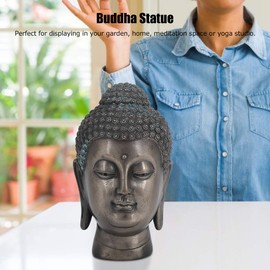 Yosoo Esculturas De Buda, PequeñOs Budas Zen De Resina para Jardines Familias Espacio De MeditacióN para A ñAdir Un Ambiente Elegante DecoracióN De Escritorio Suministros De Sala De Estar