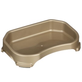 Neater Pet Brands - Cuenco grande para perros pequeños, gran superficie para agua o alimentos (8 tazas/60 onzas, champán)