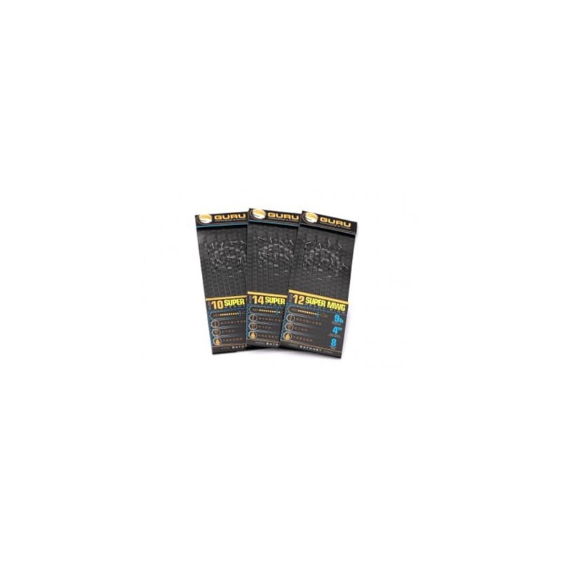 Guru SMWG 4" Bayonet Hair Rigs Barbless (Size 10 9lb)