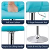 SEGAWE 2PCS PU Leather Adjustable Bar Stool 360° Swivel Counter