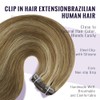 Fshine Extensiones Clip 35 cm 120 g 7 pcs Cabello
