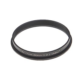 vhbw Step Up Ring Adapter from 82mm to 77mm Compatible with Matte Boxes 80mm O.D. Filter Adapter, Aluminium, Matt Black