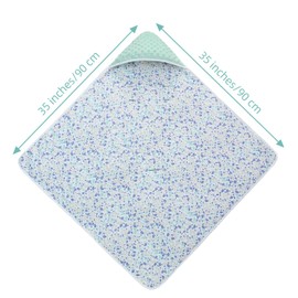 Swaddle Blanket for Stroller Ultra Thick Baby Blanket 90x90cm Newborn Baby Bunting Bag for Stroller Seat Liners, Baby Carrier, High Chair, Shopping Cart, Lounger Canopy (Leaves)