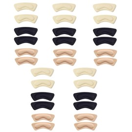 Natiform 3 Colors 15 Pairs 30 Pack Anti-Blocking Heel Pads Pakapaka Protection Pads