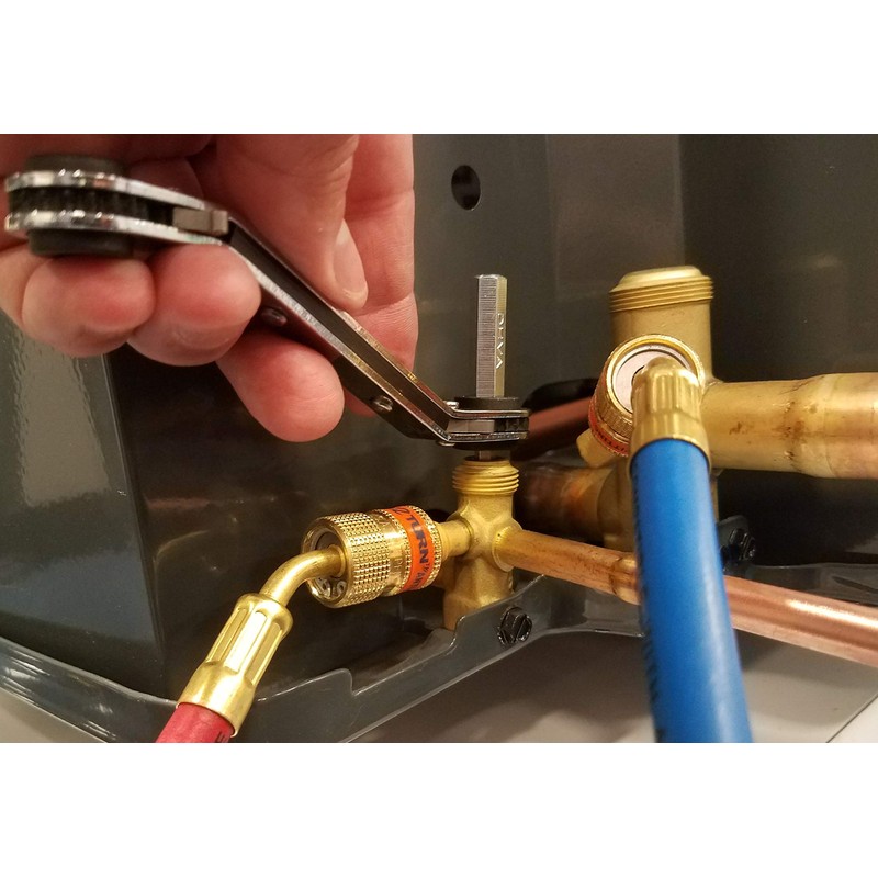 Uniweld 70074 Offset Ratchet (3/16,1/4,5/16,3/8) with DHVA Dual Hex Wrench