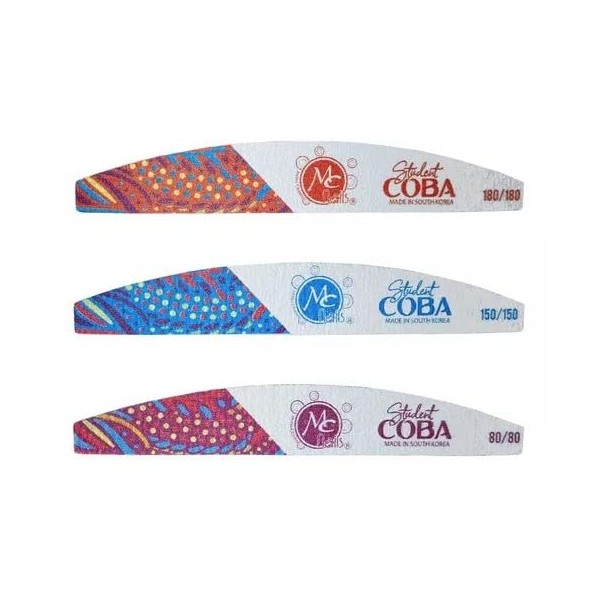 Limas Para Uñas Acrilicas Mc Nails, Set 3 Pzs