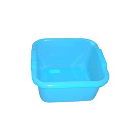 Stefanplast Polyethylen Becken, quadratisch,, neutral/hellblau, 11 Liter, farblich sortiert
