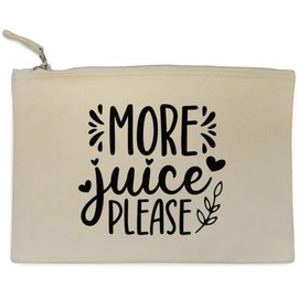 'More Juice Please Baby Toddler Child Humor ' Canvas Clutch Bag/Accessory Case (CL00042341)