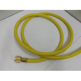 Yellow Jacket 14572 Plus II 3/8""B" Charging Hose, 3/8" Straight Flare, 72", Yellow
