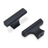 POVEFONK 10 Pack Matte Black Kitchen Cabinet Knobs Black Drawer