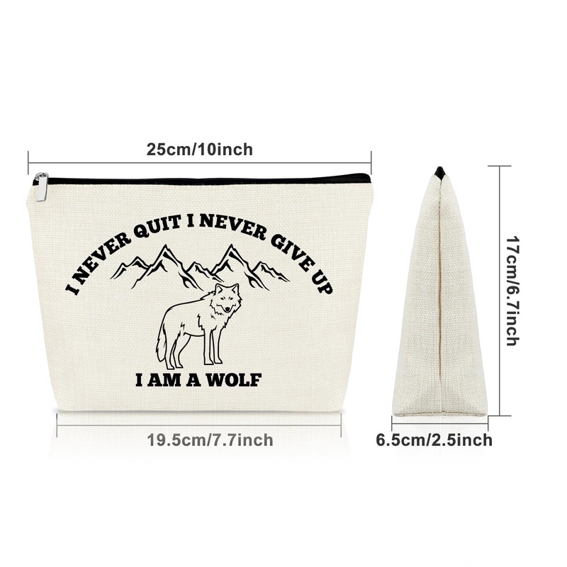 Wolf Makeup Bag Wolf Lover Gift for Women Wolves Lady