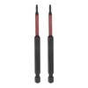 HARFINGTON 2pcs T8 Impact Rated Torx Bit 1/4" Hex Shank