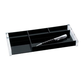 Wedo 601601 Pen Tray (Acrylic Exclusive) Crystal Clear / Black