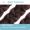 Synthetic Hair for Braiding Easy Braid Pre-Stretched Dark Brown Braids