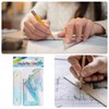 sourcing map 3pcs Flexible Plastic Ruler Set 15/20/30cm Metric Straight